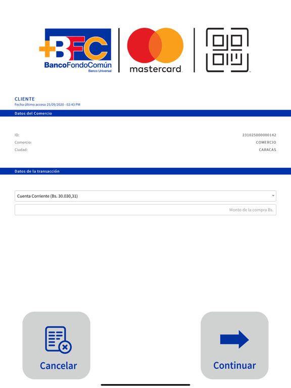 BFC Mastercard® QR screenshot 3