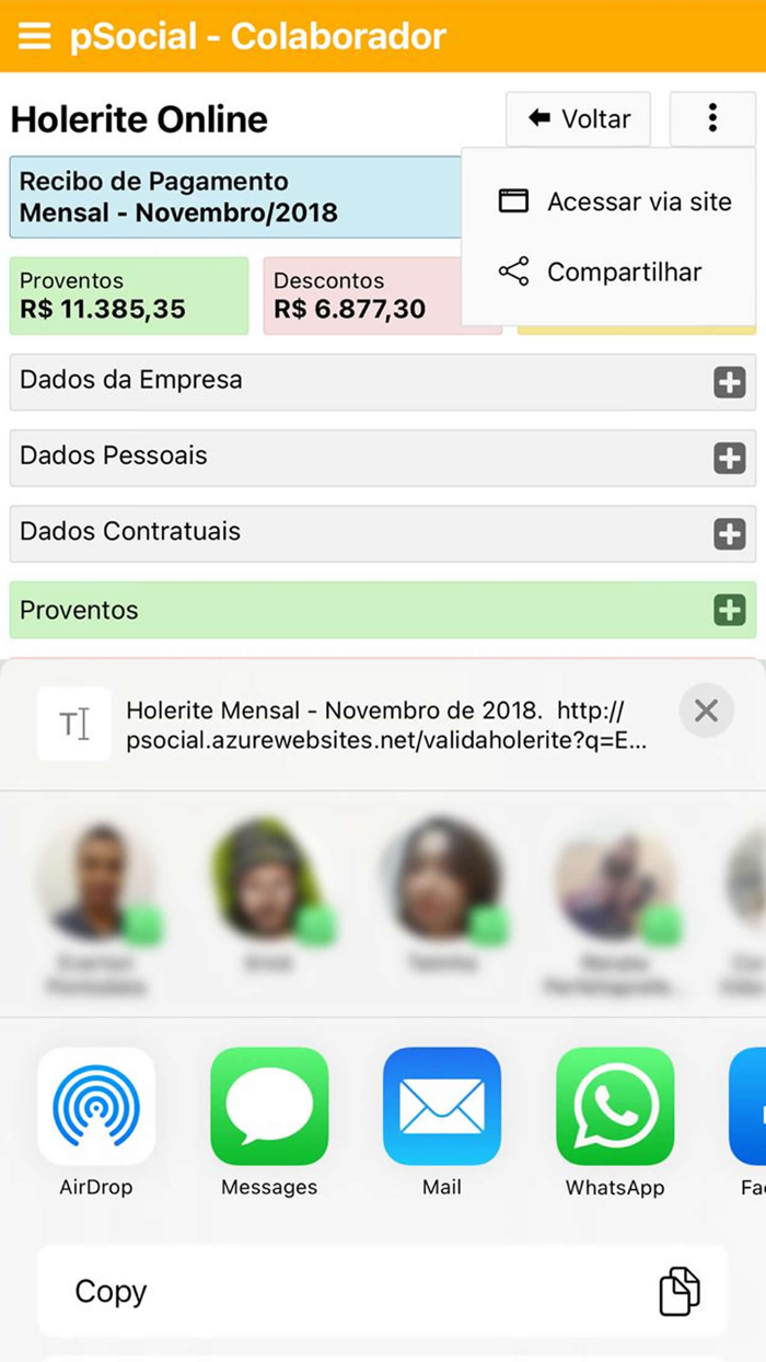 pSocial - Holerite Online