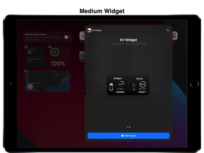 EV Widget for Model S/X/3/Y