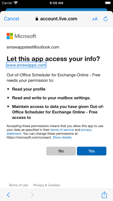 How to cancel & delete Out-of-Office Exchange Online from iphone & ipad 4