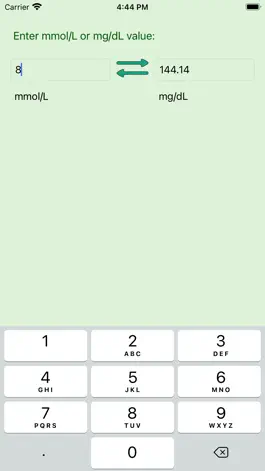 Game screenshot Blood Sugar Unit Converter apk