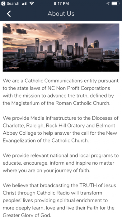 Carolina Catholic Media screenshot 2