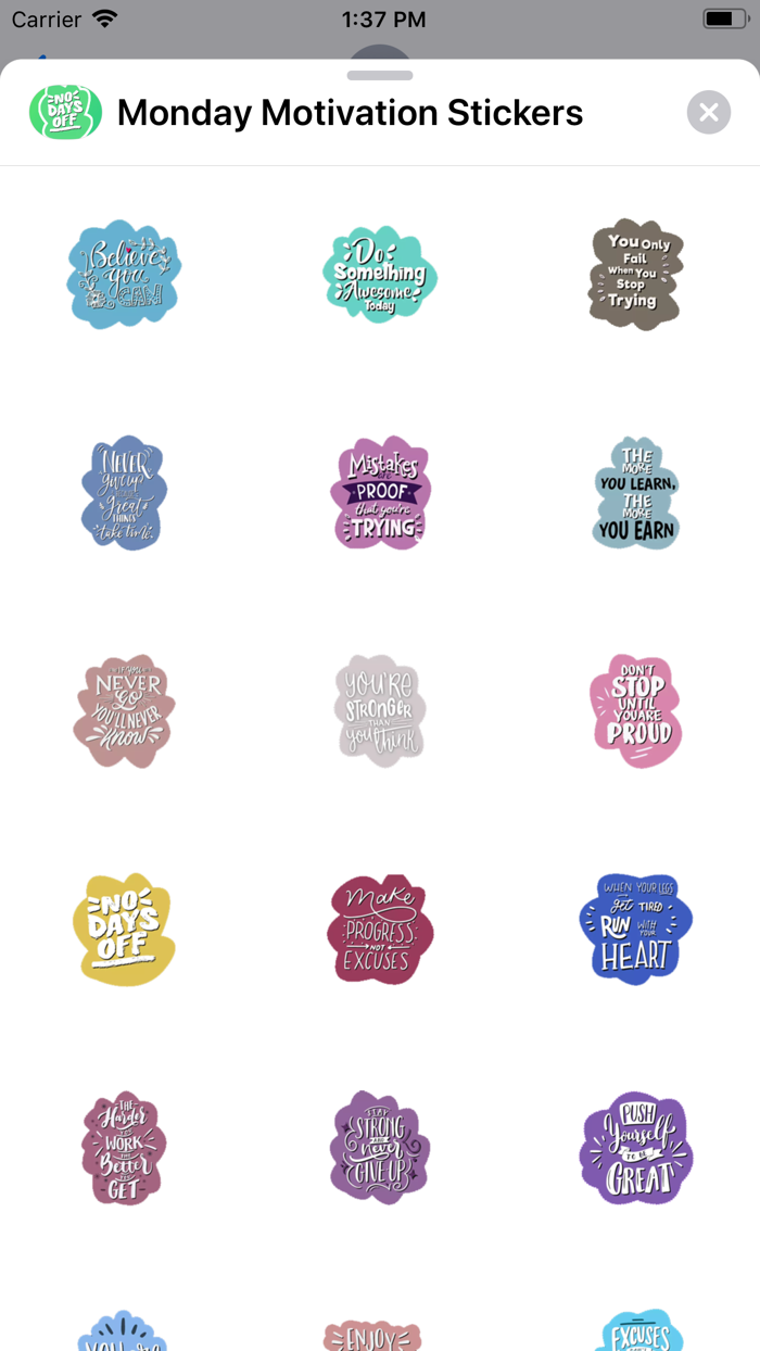 Monday Motivation Stickers