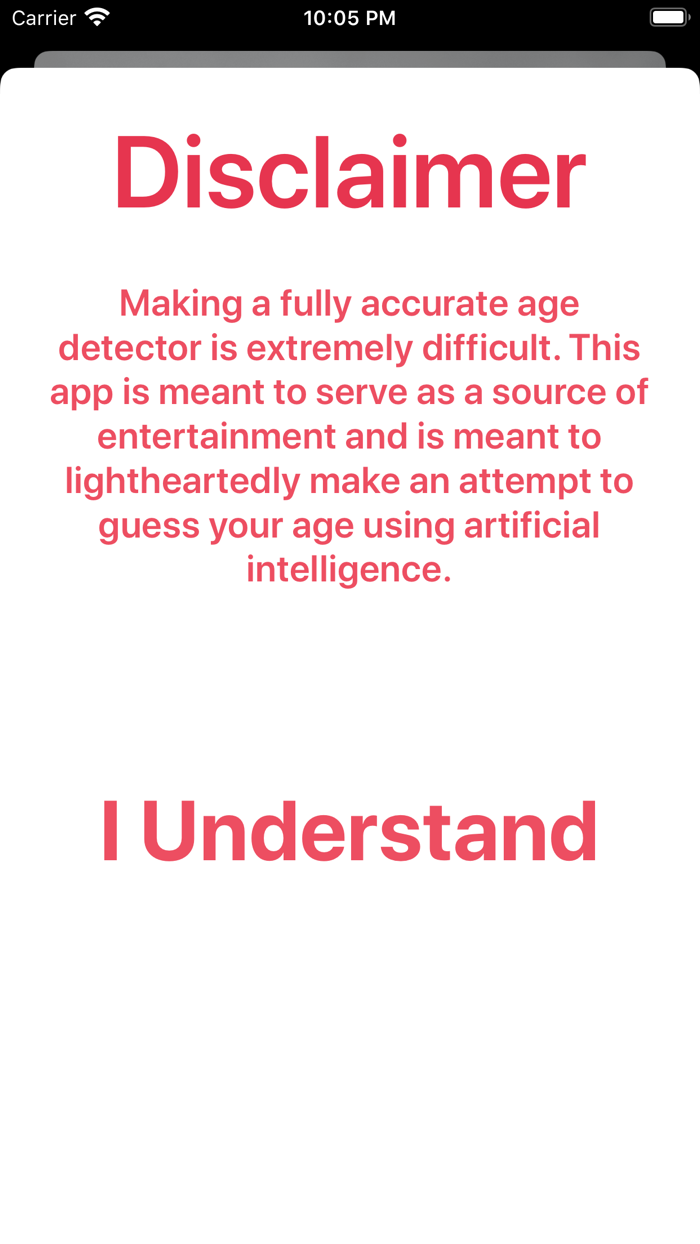 Awesome Age Detector