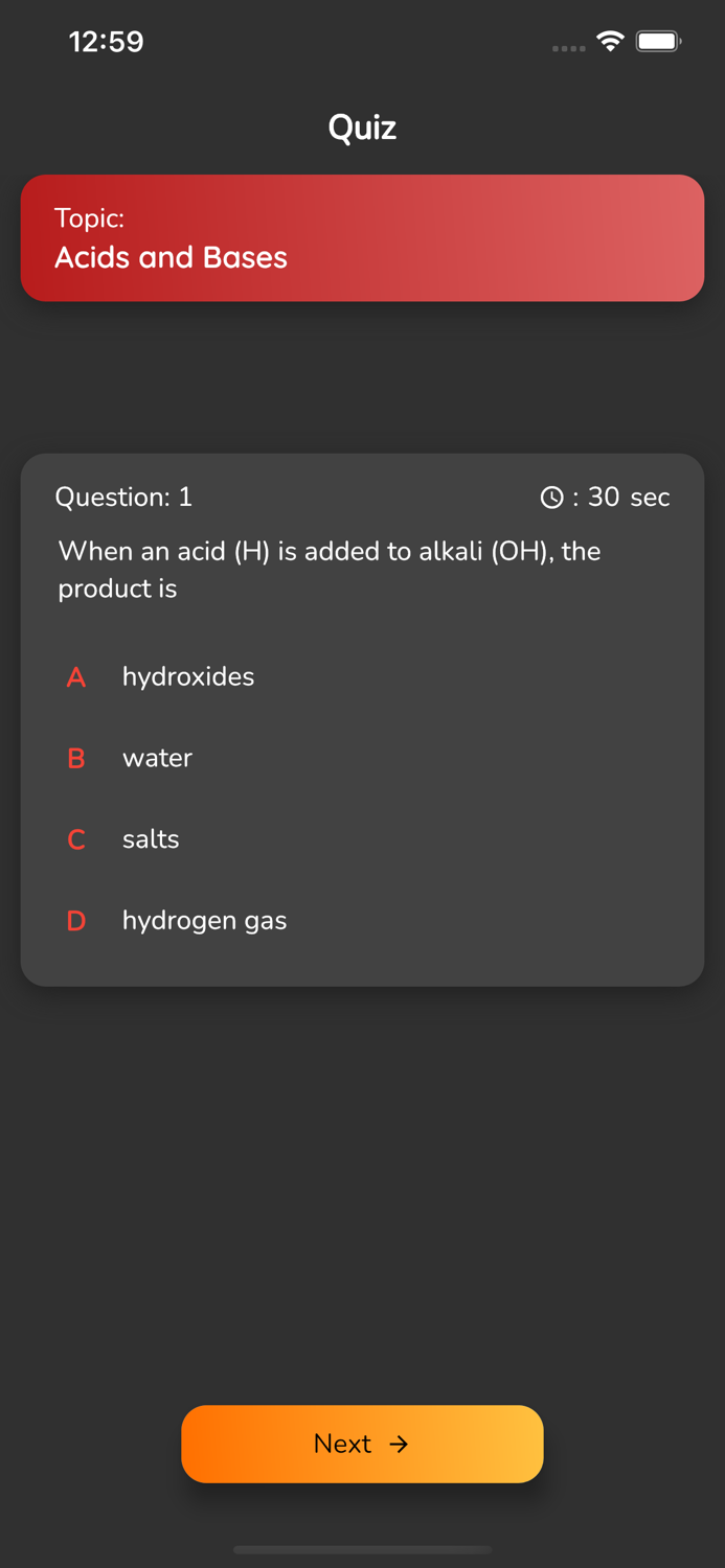 O Level Chemistry Quiz