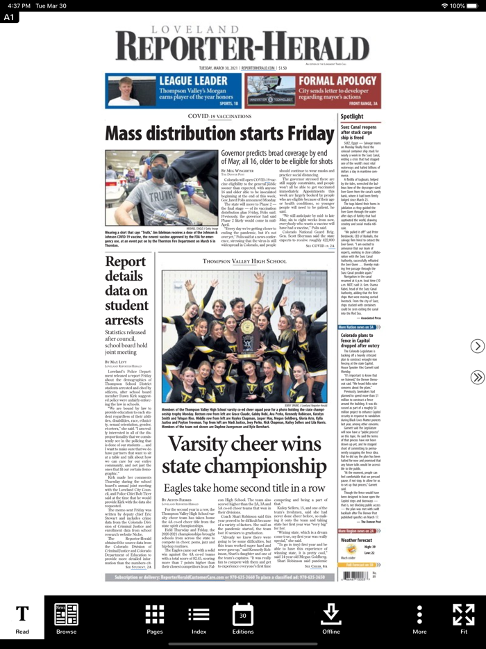 Loveland Reporter Herald NIE