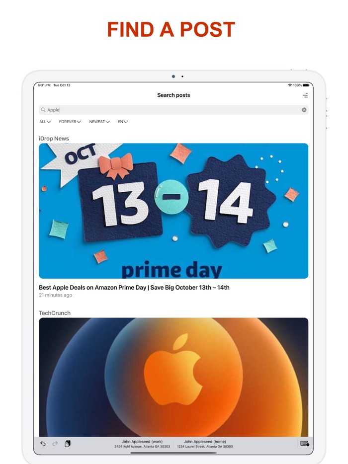 PostBoard follow sites, blogs