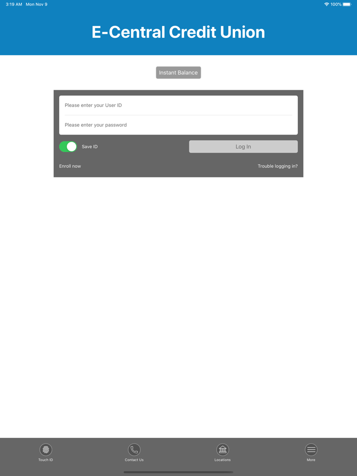 E-Central Credit Union Mobile