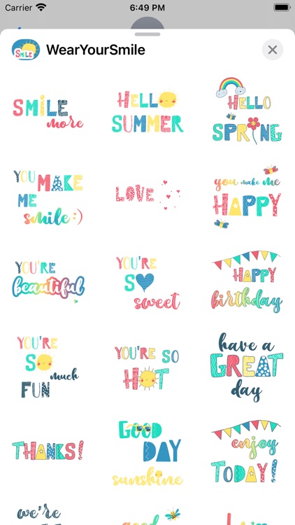 Wear Your Smile Sticker Pack screenshot-8