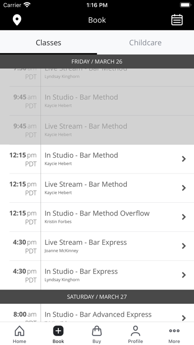 Bar Method screenshot 2