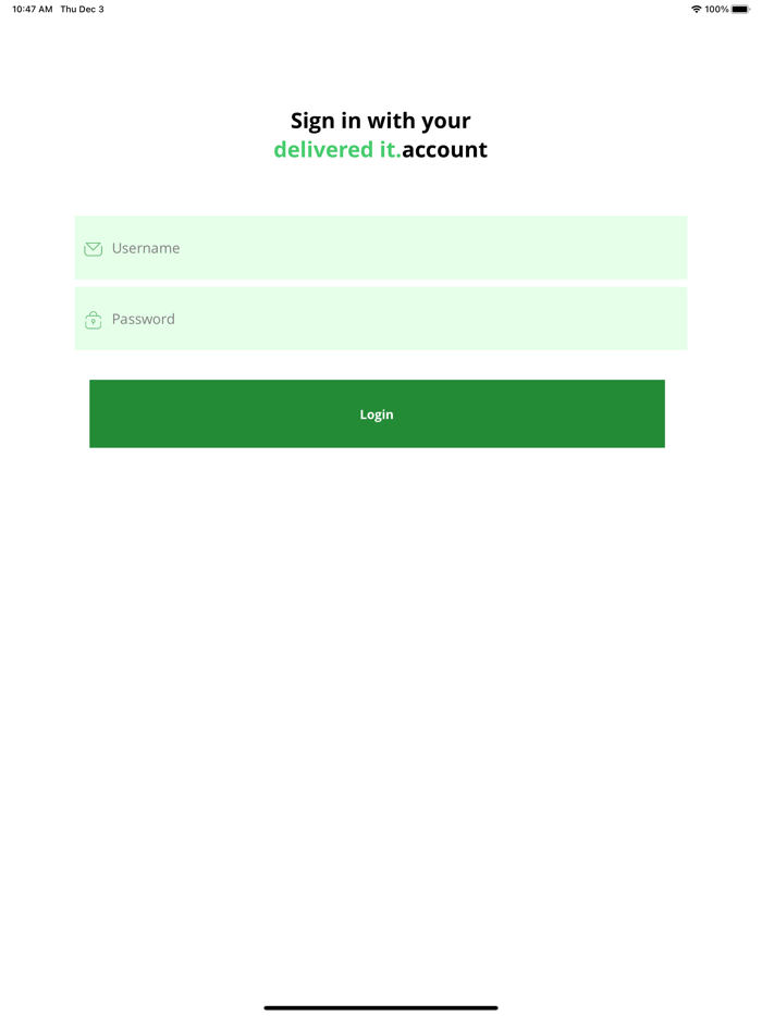 delivered it. Partner App