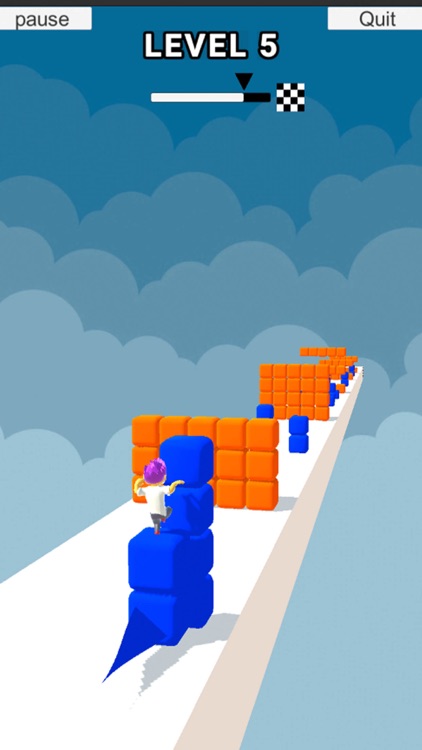 Cube Stacker Surfer 3D Run