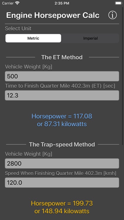 Engine Horsepower Calculator screenshot-8
