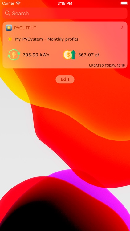 PV Output Widget