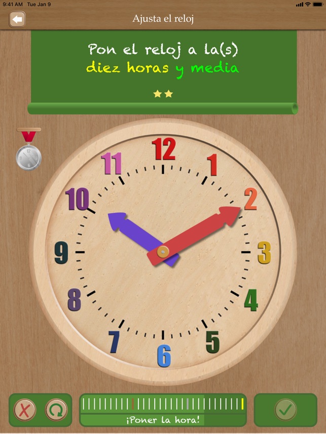 poner el reloj a la hora