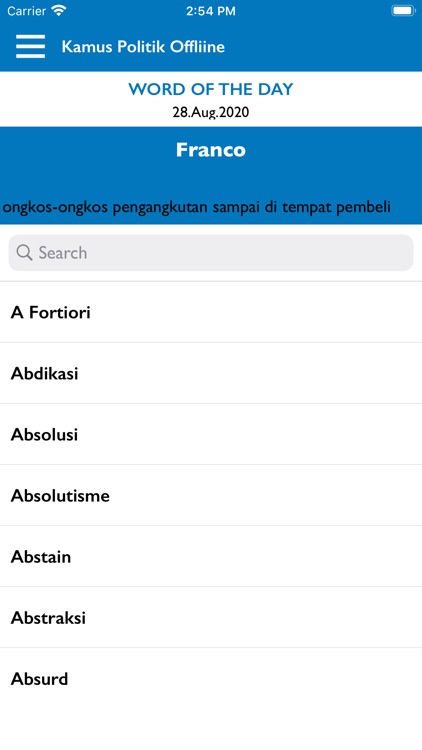 Kamus Politik Offline screenshot-3