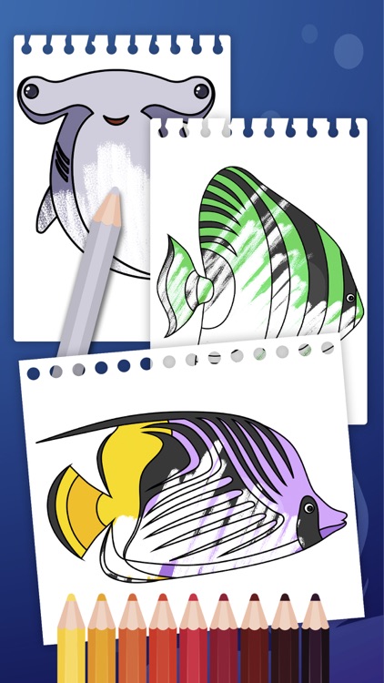 Sea Animal Coloring Book Game
