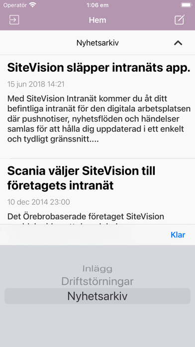 SiteVision Intranät screenshot 2