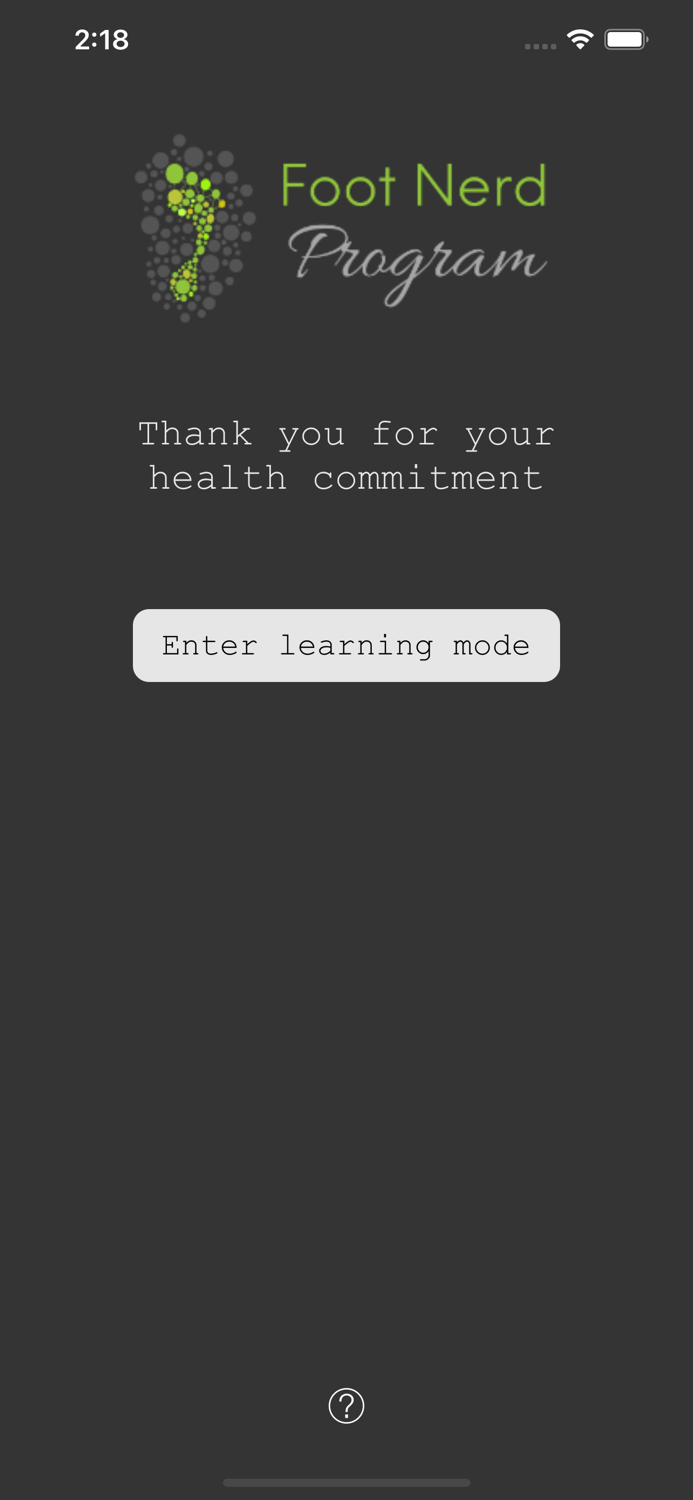 TFC Foot Nerd Program