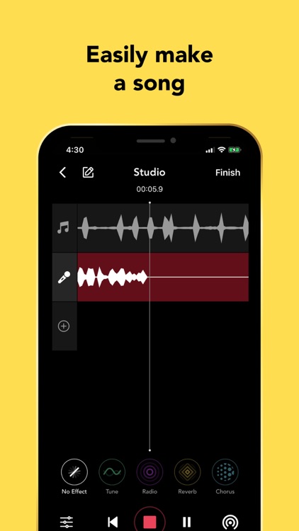 Rapchat: Record Songs, Audio screenshot-0
