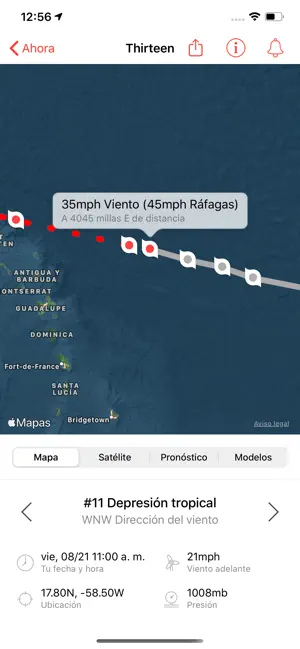 Captura 1 Mi Rastreador de Huracanes iphone