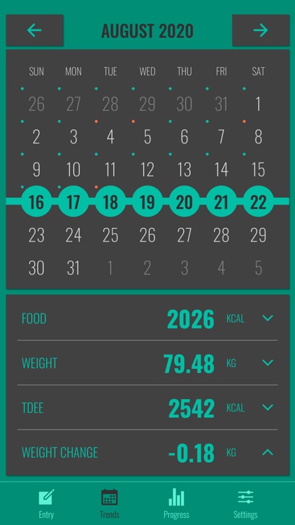 TDEE Tracker for iPhone screenshot-4