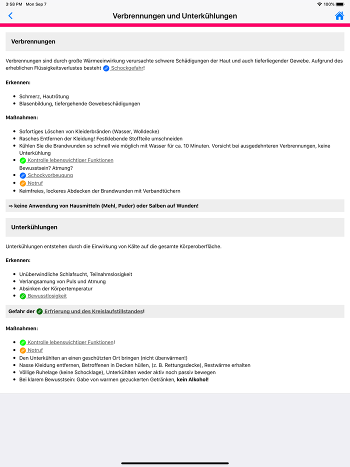 Erste Hilfe Infoflip