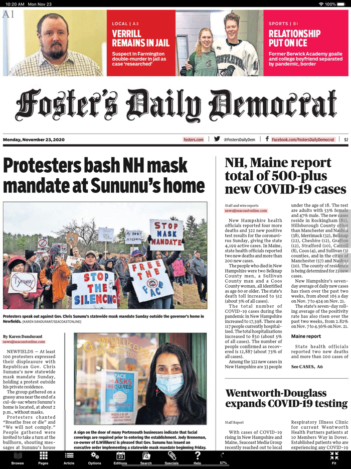 Fosters Daily Democrat