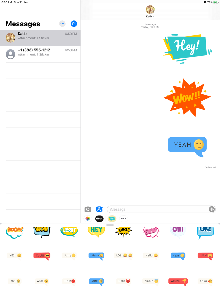 Colorful Messages Stickers