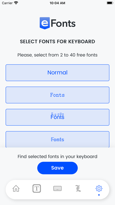 Fonts Keyboard, Emoji: eFonts screenshot 4