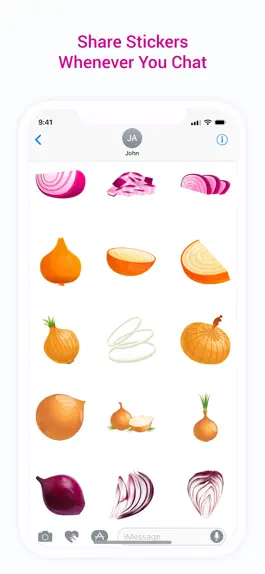 Game screenshot Animated Onions Stickers apk