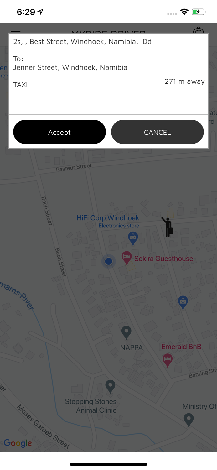 My Ride Namibia Driver