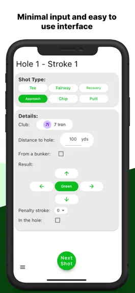 Game screenshot Golfing Analytics apk