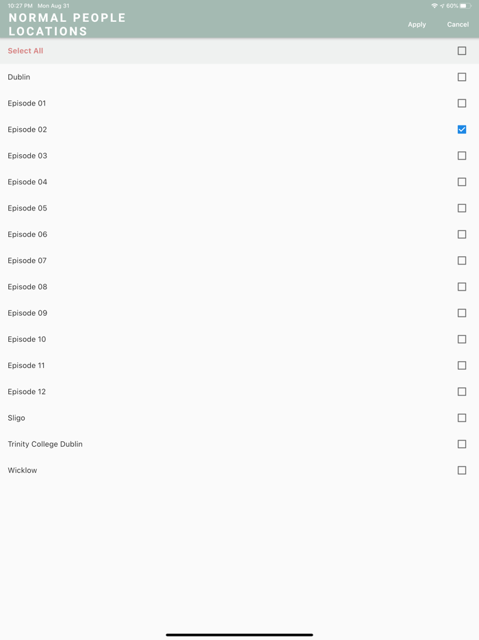 Normal People Locations