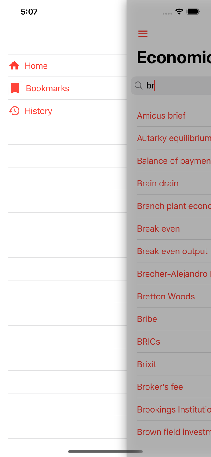 Economic Terms Dictionary