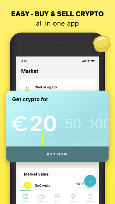 Elly, crypto wallet app screenshot 2