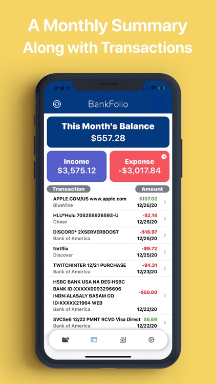 BankFolio - Budget & Expenses