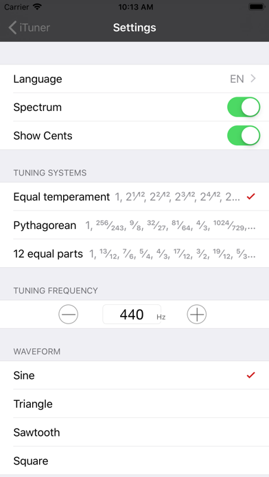 iTuner - Chromatic Tuner screenshot 3