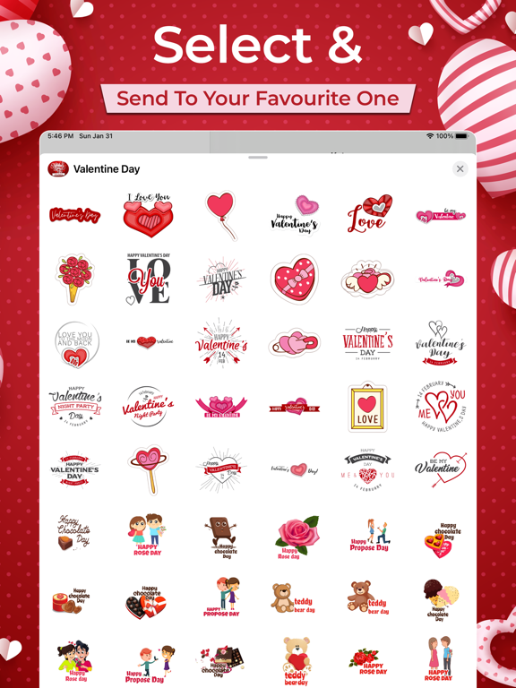 Valentine's Day Stickers || screenshot 3