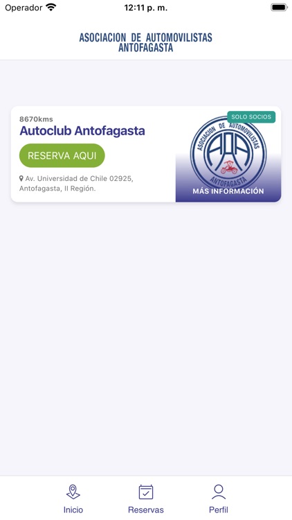 Reservas AutoClub