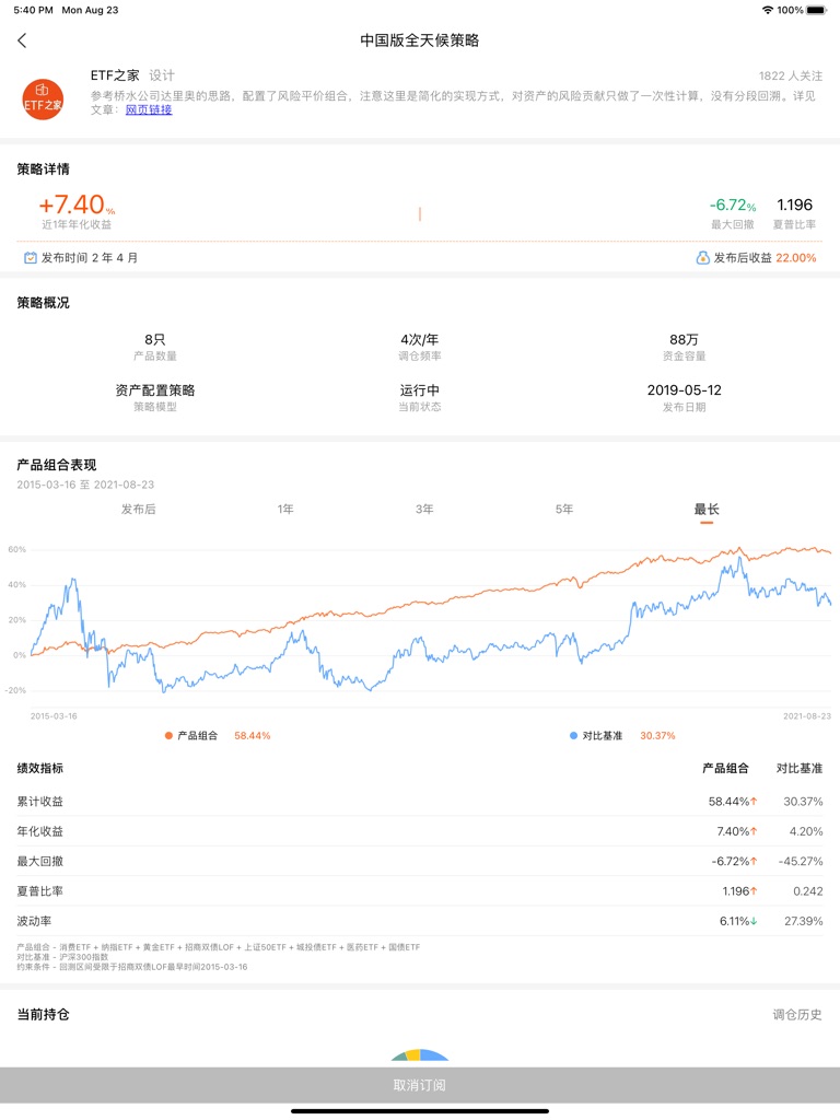 【图】ETF组合宝-指数基金理财管家(截图3) 【图】ETF组合宝-指数基金理财管家(截图3)