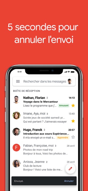 Gmail La Messagerie Google Dans L App Store