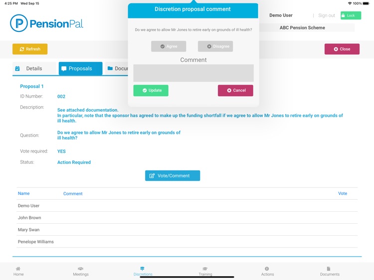 PensionPal Governance screenshot-5