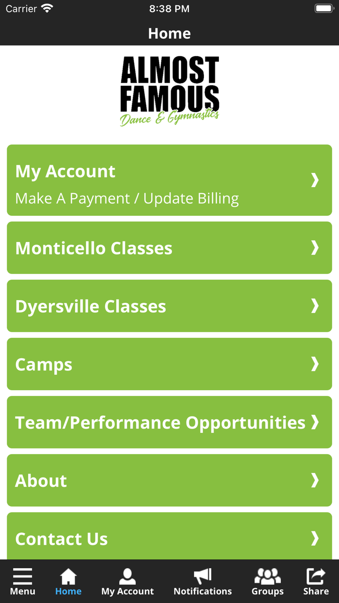 Almost Famous Dance  Gym