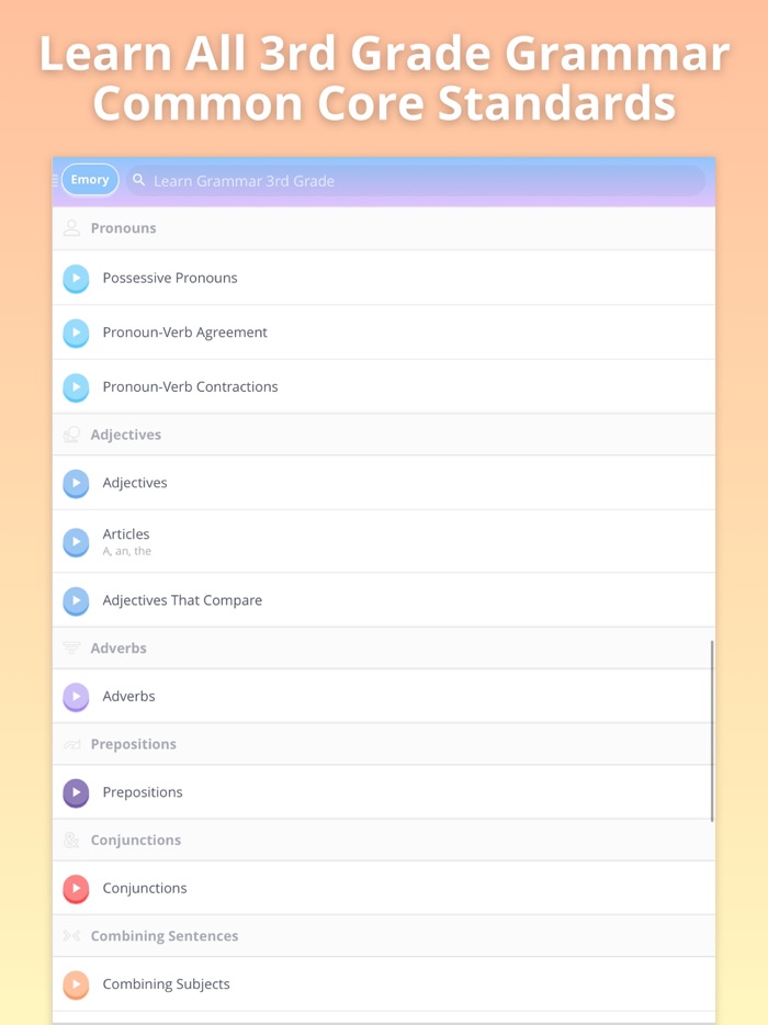 Learn Grammar 3rd Grade