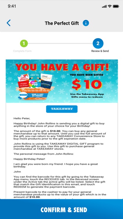 TAKEAWAY Digital Gift screenshot-4