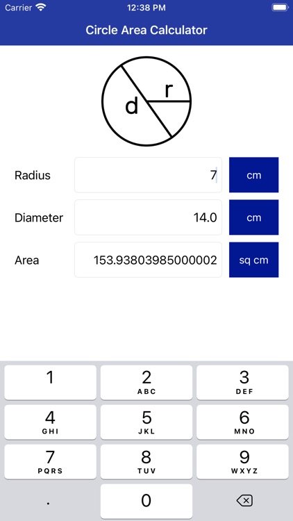 Circle Area Calculator Pro by Konstantin Filobok
