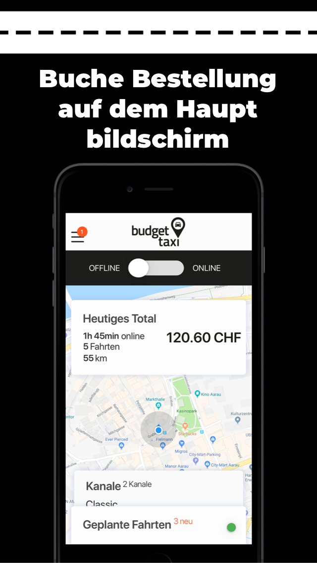 Budget Taxi Fahrer app