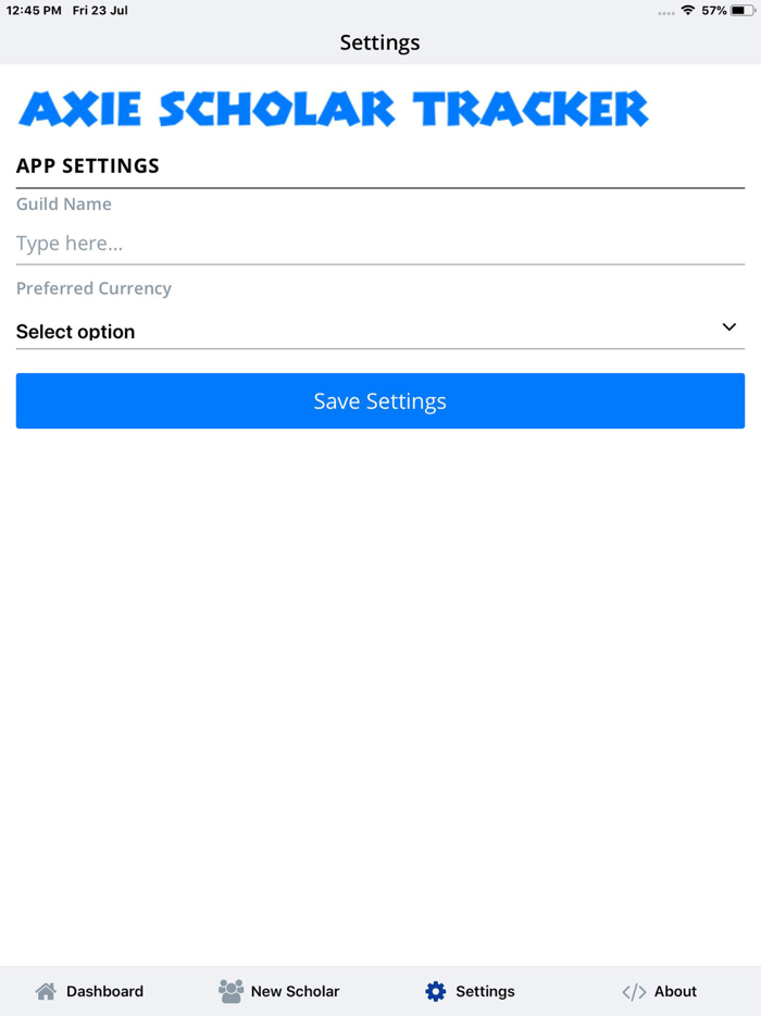 Axie Scholar Tracker