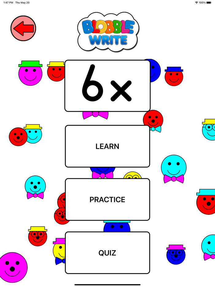 BlobbleWrite Times Tables